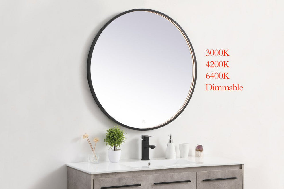 Elegant MRE6036BK Pier 36" LED Mirror
