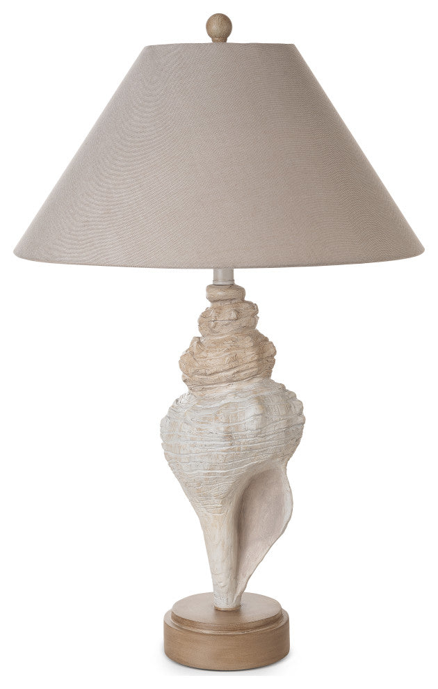 Conch 30" Seashell Coastal Table Lamp, Set of 2