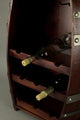 Wine Barrel 9 Bottle Table Wine Holder With Glass Racks