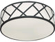 Haven 13" LED Flushmount, 18W 120-277V, Black