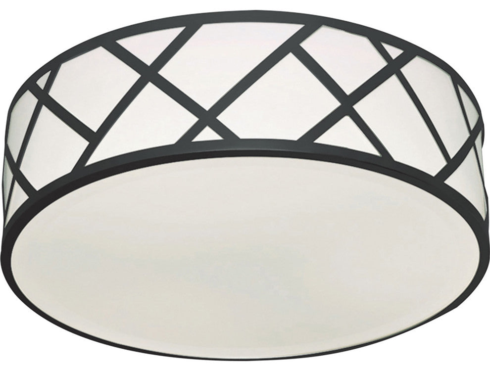 Haven 13" LED Flushmount, 18W 120-277V, Black