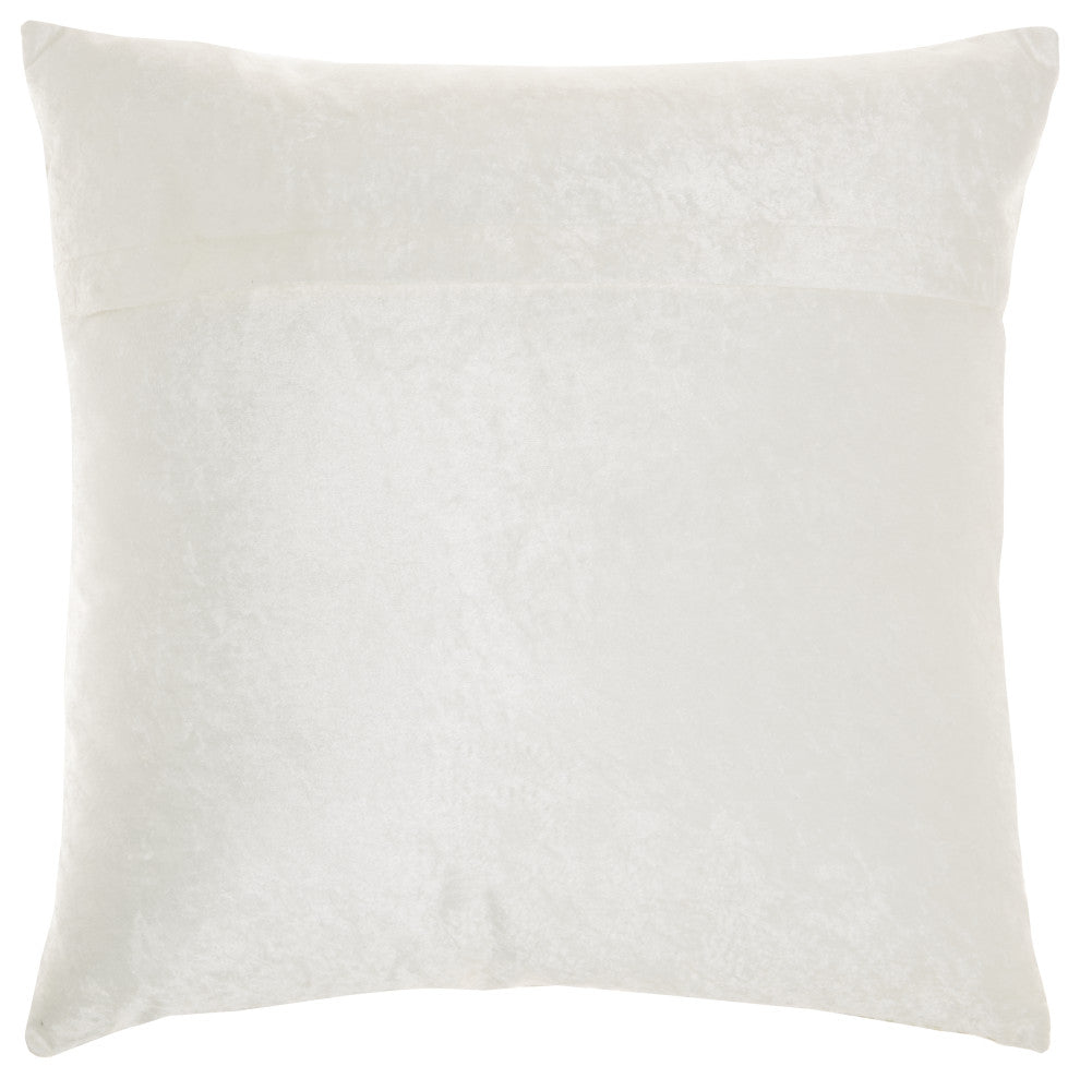 Mina Victory DR502 Throw Pillow, Silver, 20" X 20"