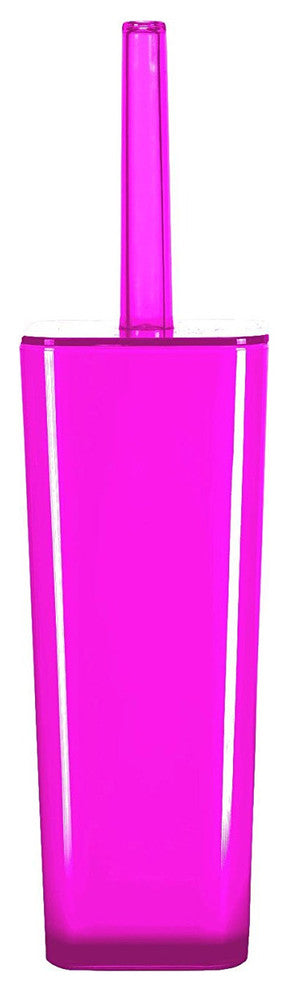 Cyclamen Pink Flared Modern Bathroom Accessories, Easy, Toilet Brush Set
