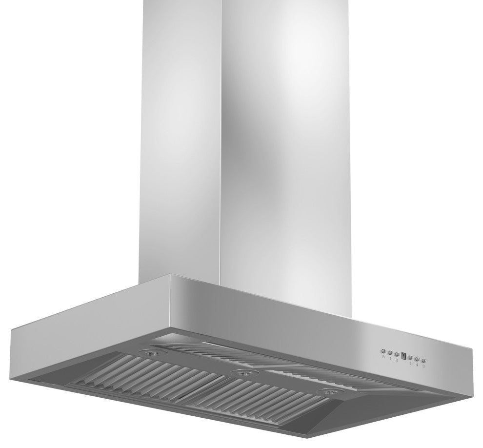 ZLINE 48 in. Professional Island Mount Range Hood, Stainless Steel, KECOMi-48