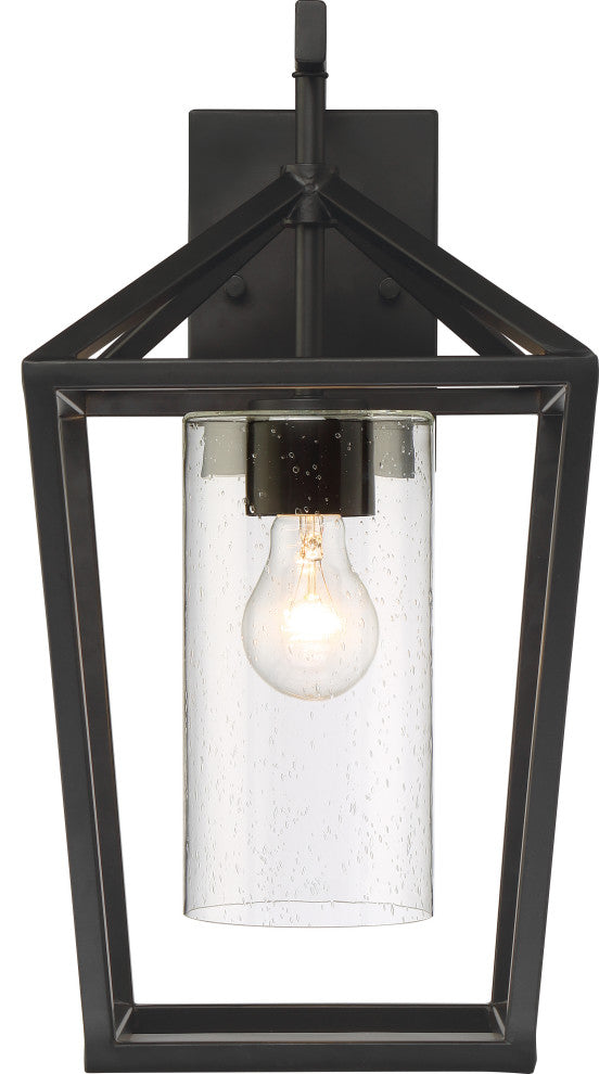 Nuvo Hopewell 1-Light Incandescent Matte Black Wall Mount