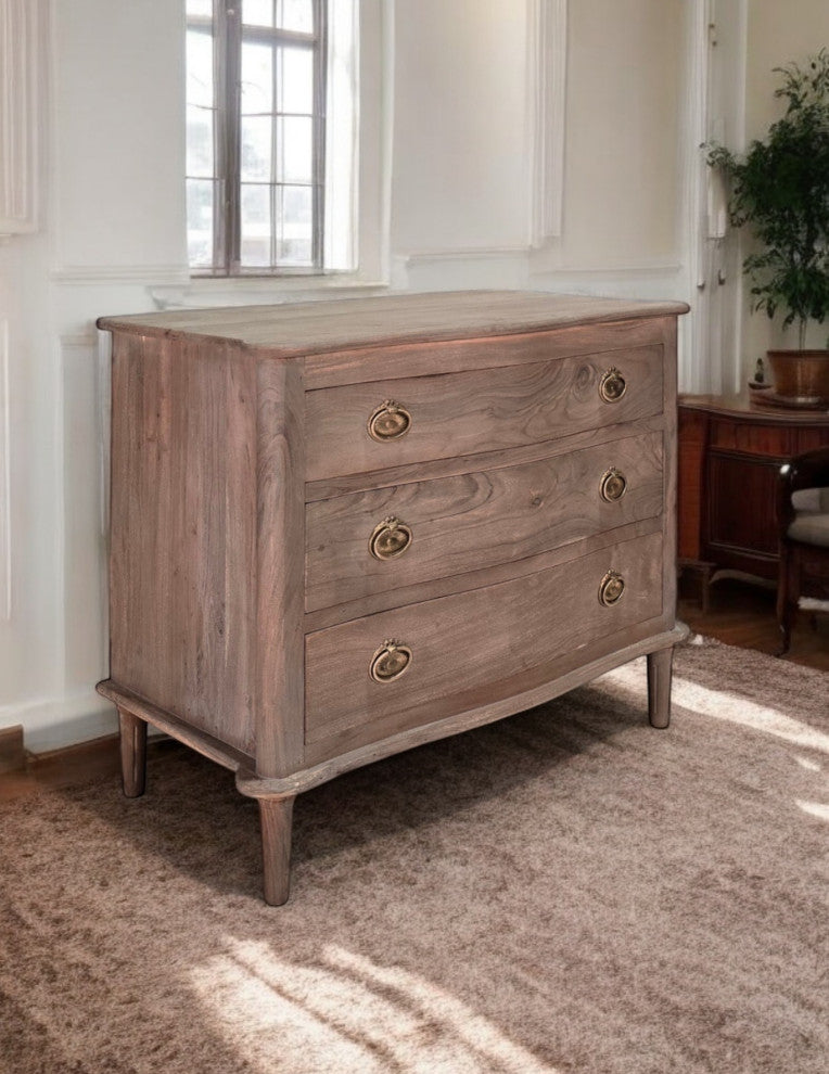 3 Drawer Chest, Driftwood Finish