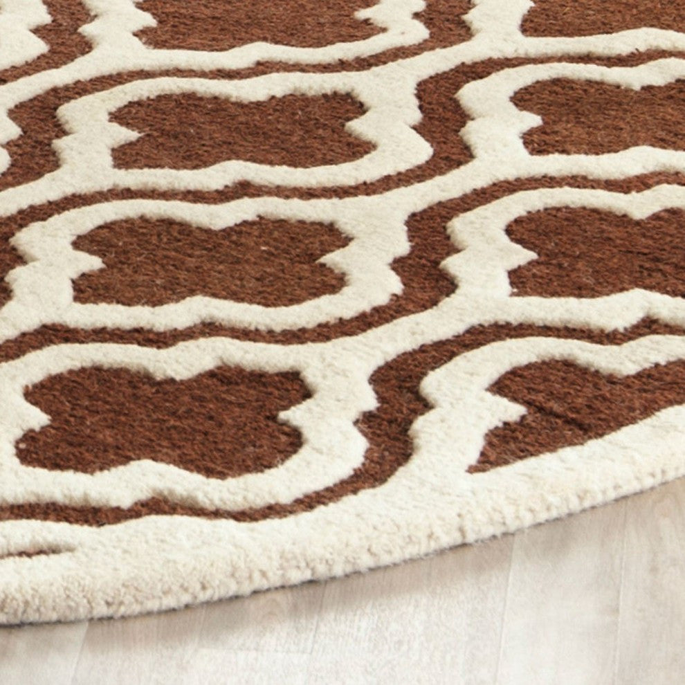 Safavieh Cambridge CAM132H 6' Square Brown Rug