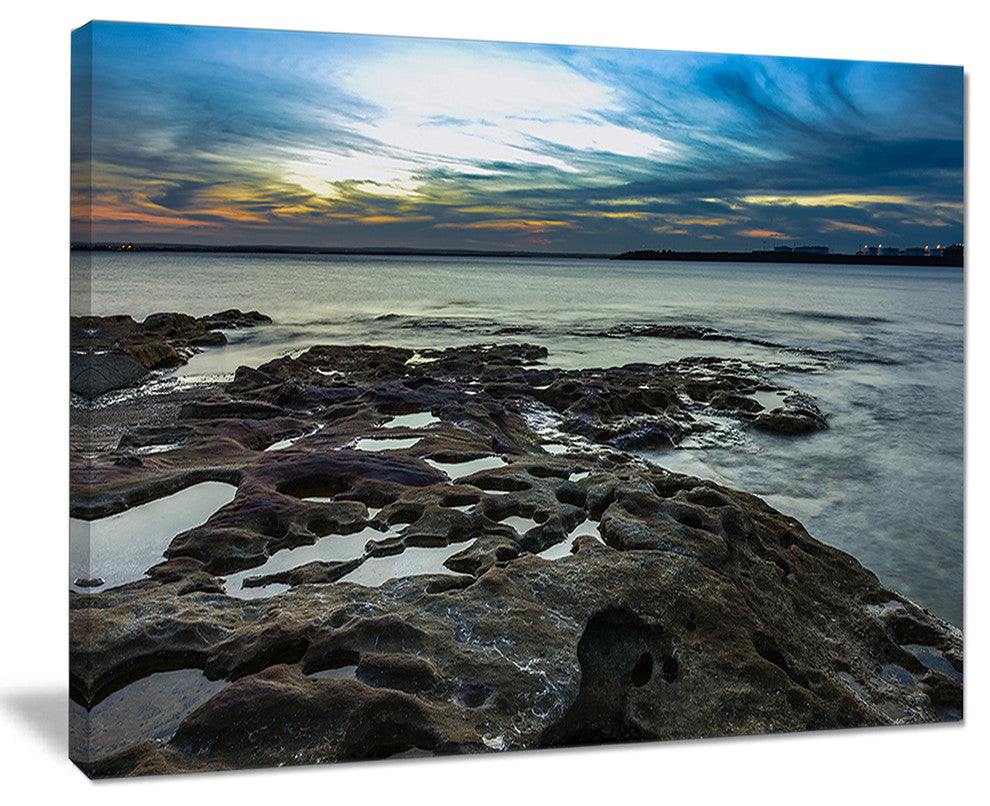 "Beautiful Dark Seashore Australia" Canvas Print40"x30"