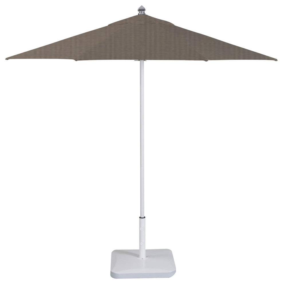 9'' Round Flexibe Commercial Umbrella, White, Graphite