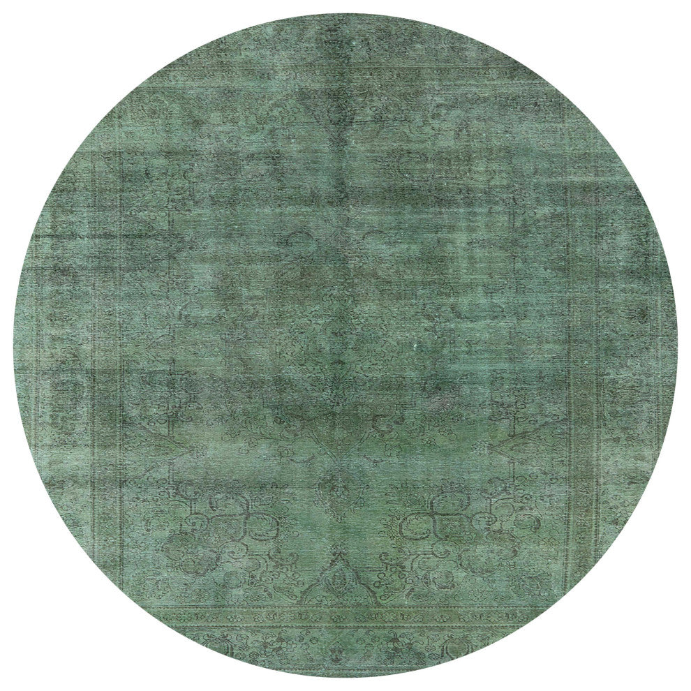 Ahgly Company Indoor Round Mid-Century Modern Area Rugs, 6' Round