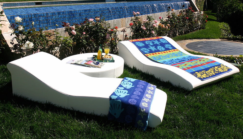 Tide Duo Low Profile Lounger, Chill White