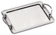 Elegance Stainless Steel, Rectangular Tray, Handles, 14"x11"