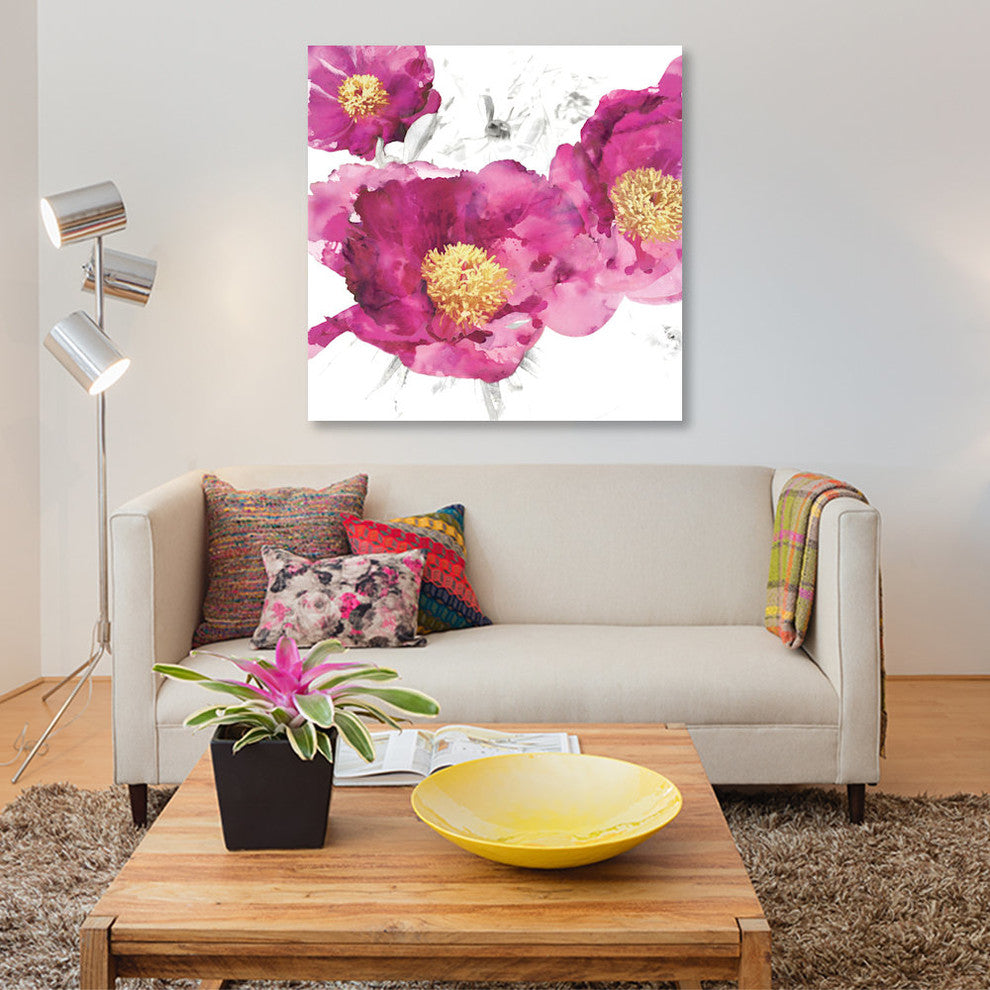 "Pink Bloom I" by Vanessa Austin, Canvas Print, 18x18"