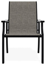 St. Catherine Sling Outdoor Armchair, Storm/Black