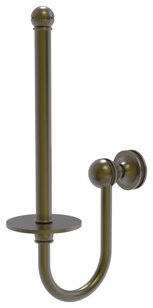 Mambo Upright Toilet Tissue Holder, Antique Brass