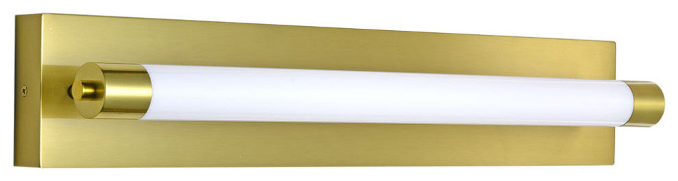 Procyon 24" ETL Certified Integrated LED Bathroom Light Fixture, Antique Brass