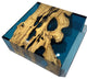 Blue Waterfall Olive Coffee Table, 27.6"