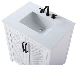 Elegant Lighting VF29530 Alina 30" - Linen Oak