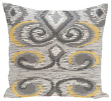 Ikat'S Meow Geometric Print Pillow, Paloma, 16"x16"