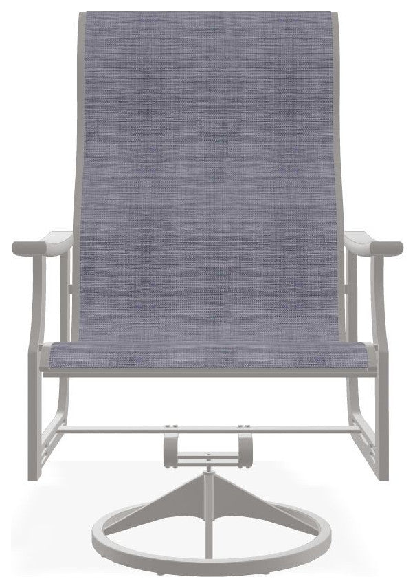 St. Catherine Sling Outdoor Supreme Swivel Rocker, Brooks/Warm Gray