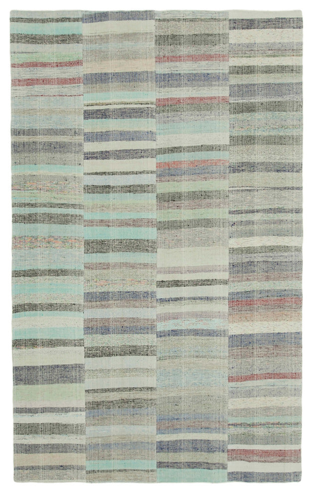 Rug N Carpet - Handmade Anatolian 5' 11'' x 9' 8'' Vintage Patchwork Kilim Rug