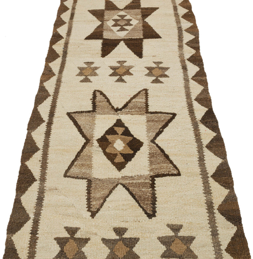 Vintage Turkish Kilim Runner 2' 10" x 9' 10", 34 in. x 118 in.