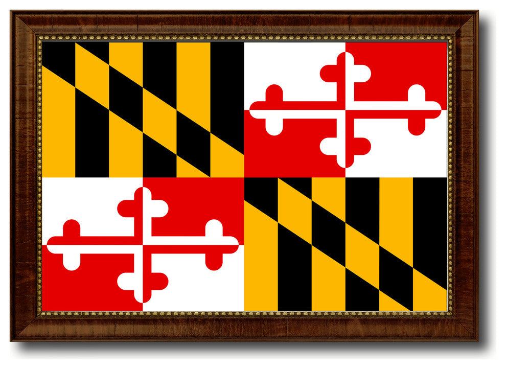 Maryland State Flag Canvas Print, 19"x27"