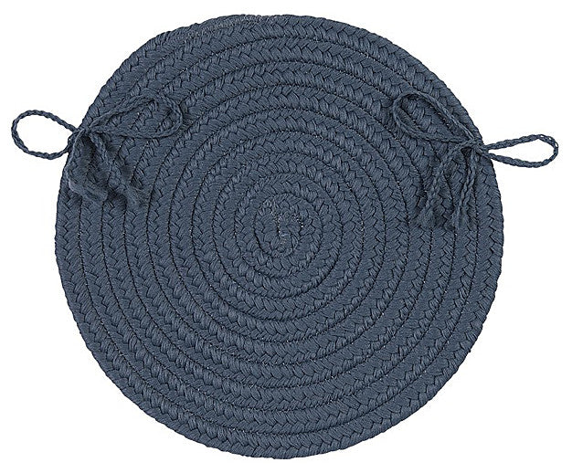Colonial Mills Chair Pad Boca Raton Lake Blue Chair Pad