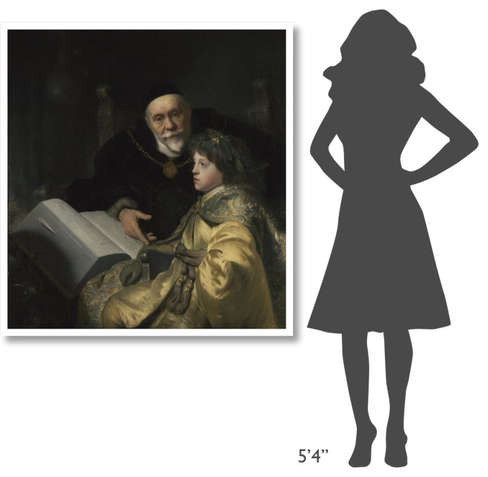 "Prince Charles Louis of the Palatinate, Wolrad von Plessens" Paper Art, 43"x46"