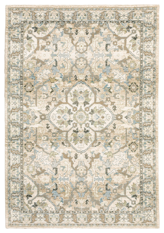 Oriental Weavers Sphinx Andorra 9818G Rug, Beige/Ivory, 8'6"x11'7"