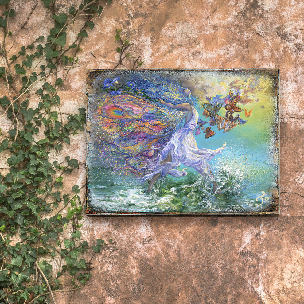 Joie De Vivre Wall and Table Top Wooden Decor, 24x18
