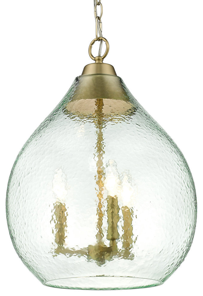 Golden Lighting 1094-3P-HCG Ariella 3 Light 15"W Taper Candle - Matte Black /