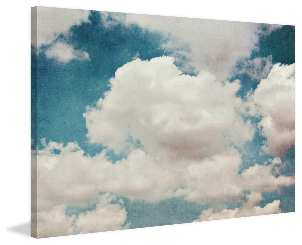 Marmont Hill, "Clouds" Painting Print on Wrapped Canvas, 18x12