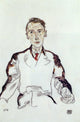 Egon Schiele Portrait of Dr. Heinrich Rieger Gallery Wrap Canvas, 18"x27"