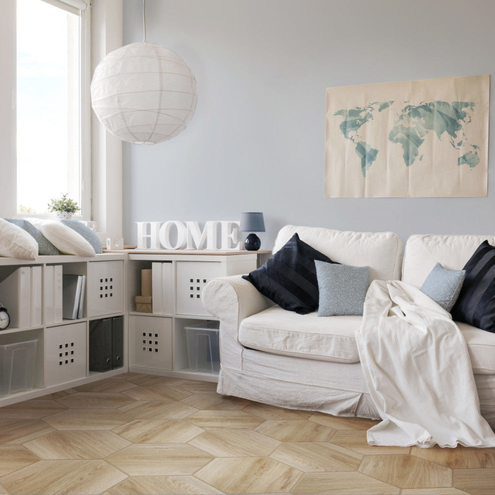Natura Hex Camel Porcelain Floor and Wall Tile