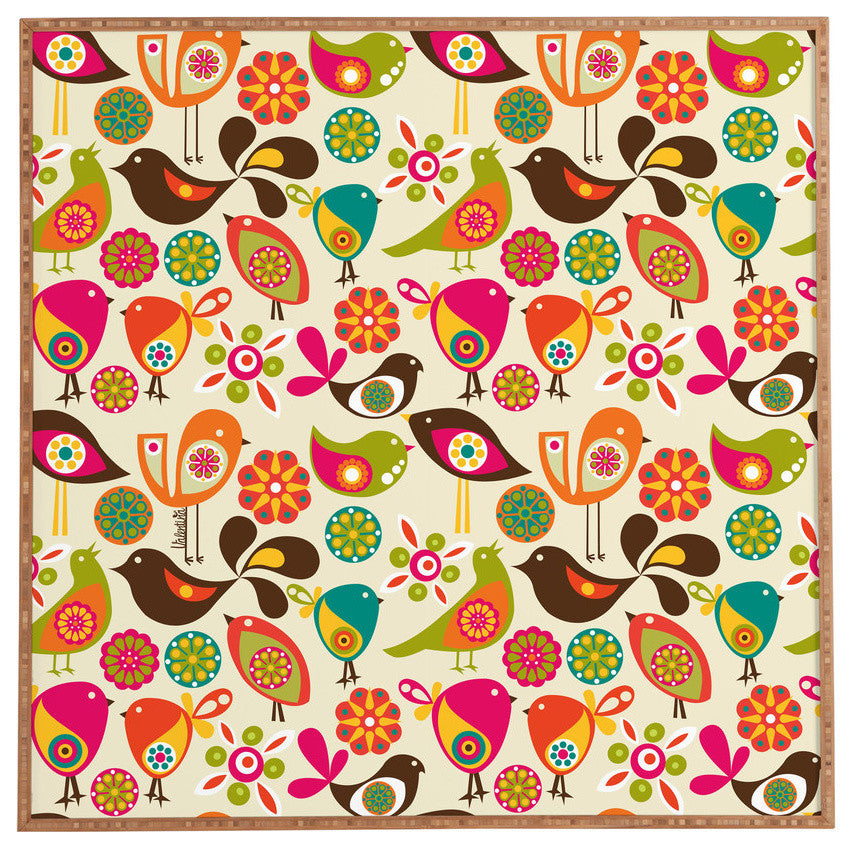 Deny Designs Valentina Ramos Little Birds Framed Wall Art
