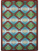 Kaleidoscope Rug, Canyon Ridge, 5'4"x7'8", Desert Turquoise