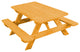 Pine Kid's Picnic Table, Natural Stain