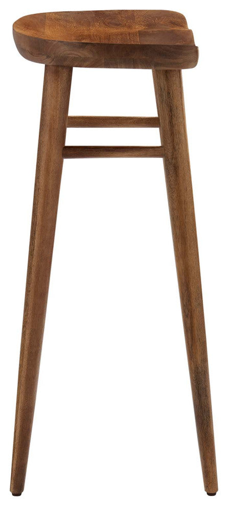 Saville Backless Wood Bar Stools - Set of 2