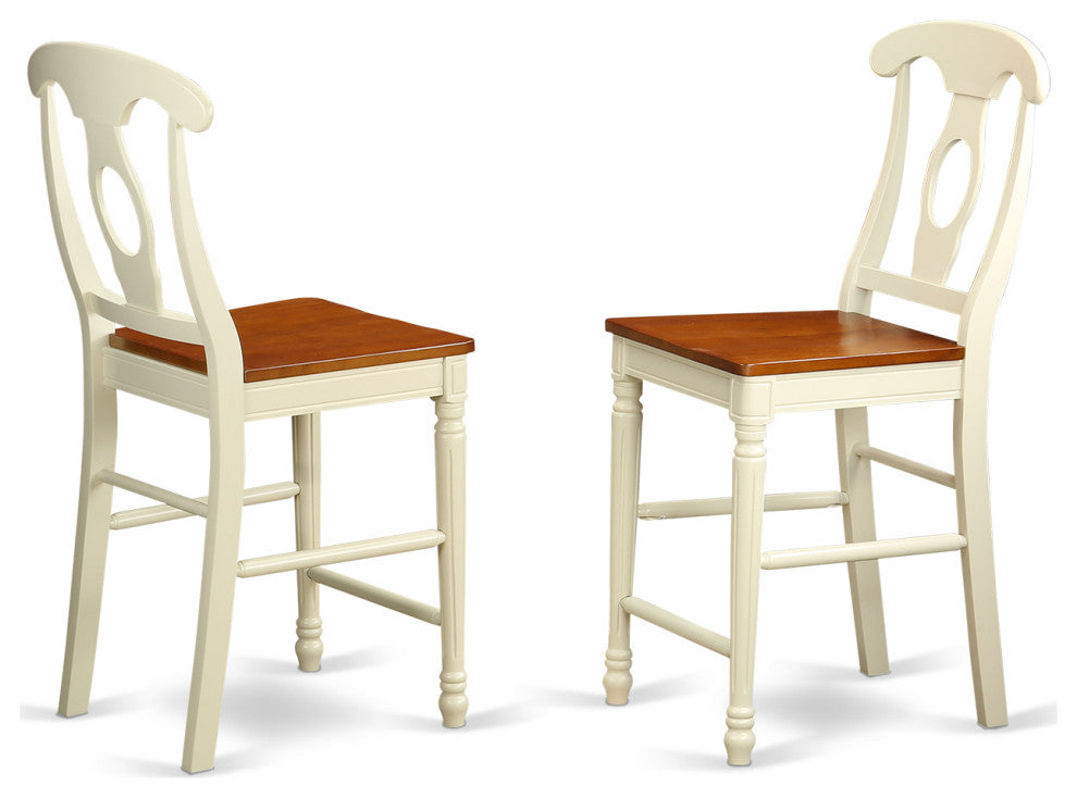 5 Pc Counter Height Table And Chair Set - Dining Table And 4 Kitchen Bar Stool
