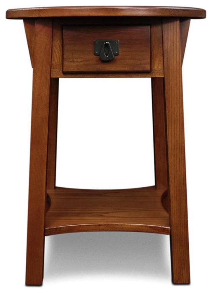 Leick Furniture Wood Anyplace Side Table in Russet Oak