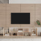 L-Shaped TV Stand Display Shelf Bookcase for Home with OAK finish