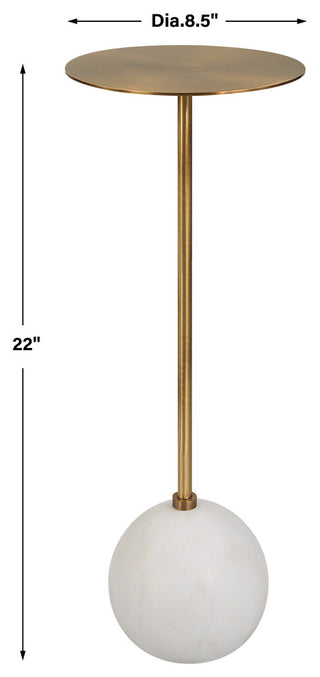 Uttermost 25216 Gimlet White Drink Table