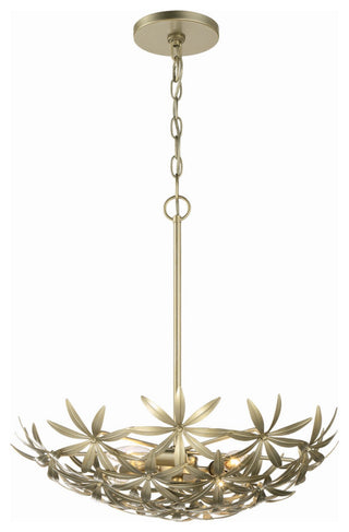 Minka Lavery Flower Child 4 Light Pendant, Ambry Gold