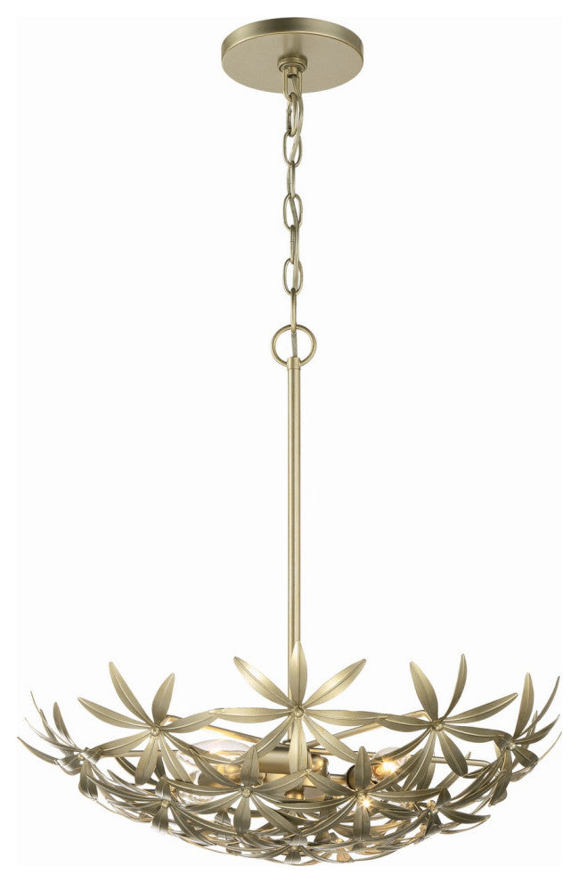 Minka Lavery Flower Child 4 Light Pendant, Ambry Gold