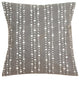 Tribal Cloth Lunar Dots Grey Pillow