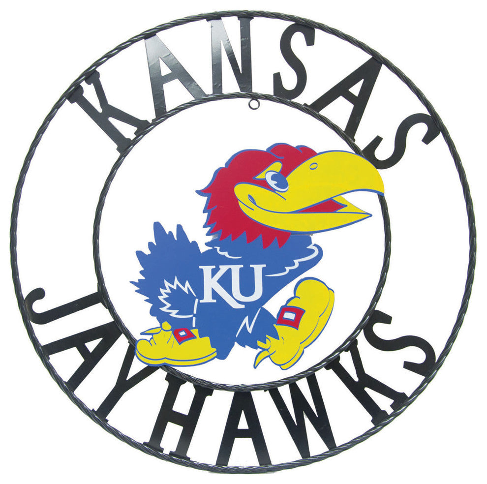 Kansas Jayhawks Wrought Iron Wall Decor, 24"
