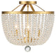 Crystorama 604-GA_CEILING, 4-Light Ceiling Mount, Antique Gold