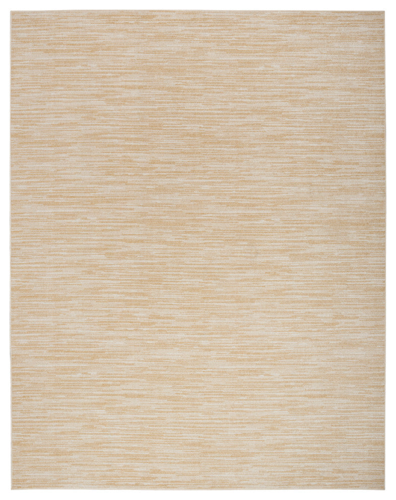 Nourison Essentials 9' x 12' Ivory Gold Outdoor Rug