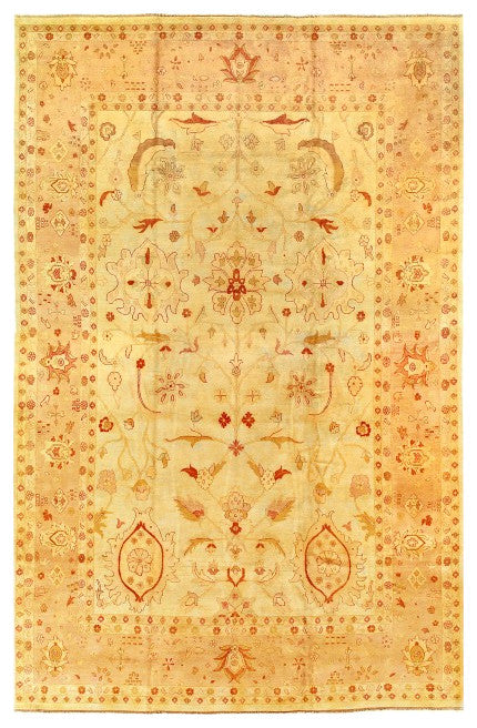 Beige Color hand Knotted Fine Agra 12'x18'